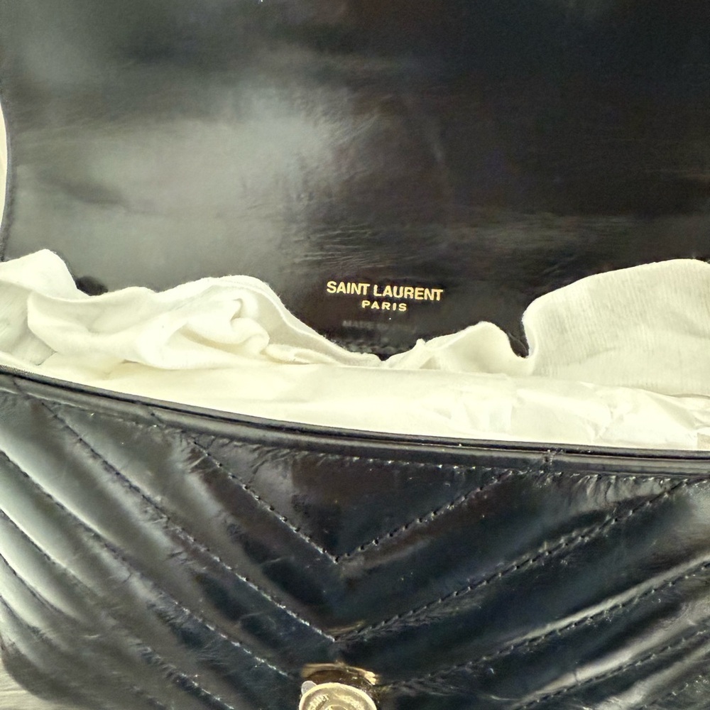 NEW! Yves Saint Laurent Quilted Mini Black Shoulder Bag - Picture 3 of 10